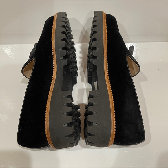 Jon Josef Anthropologie Womens Gogo Lug Sole Loafers Size US 10 EUR 40 Black - Picture 9 of 16